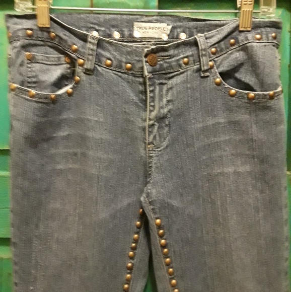 True People Junior Girls Jeans  Sz 7 Y2K - Picture 1 of 8